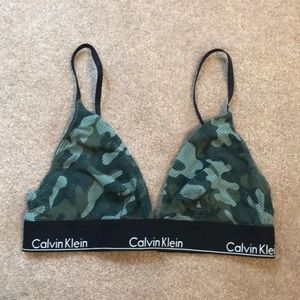 Calvin Klein camo bra